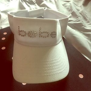 Bebe White Adjustable visor 💎